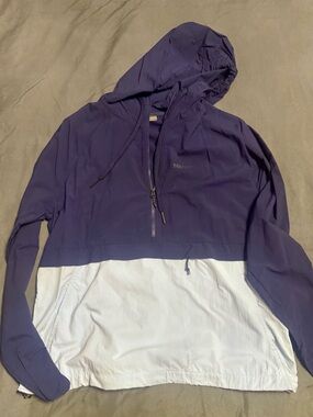 Marmot Two-Tone Hooded Windbreaker - Navy & Baby Blue